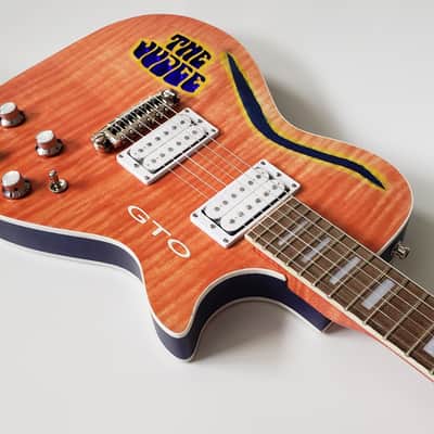 Schellinger Custom Guitars  GTO Judge Themed Guitar 2021 Carousel Red image 7