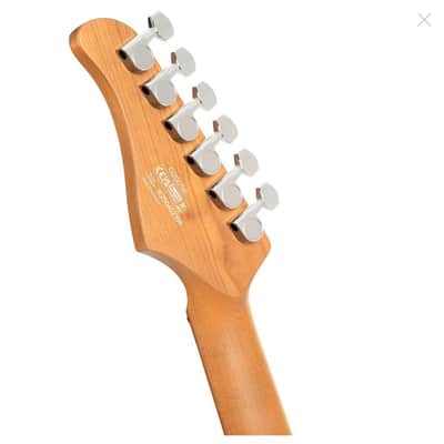 Cort G200SE Aged Cream; roasted maple neck and H-S-S versatility with throwback finishes image 10