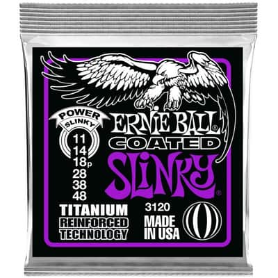 ERNIE BALL 3120 Slinky Coated Power 11-48 Saiten für E-Gitarre image 1