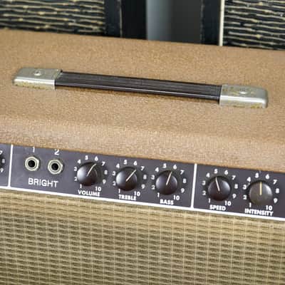 1963 Fender Brownface Vibrolux Amp UK Export Version - From Selmer, One Owner image 9