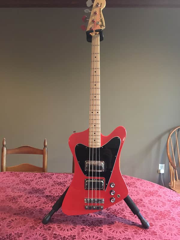 Cataldo JAEbird bass Fenderbird 2015 - fiesta red