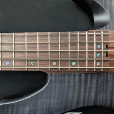 Schecter Charles Berthoud CB-5 Signature - See-Thru Black Satin - 5-String - EMG Active - Excellent image 8
