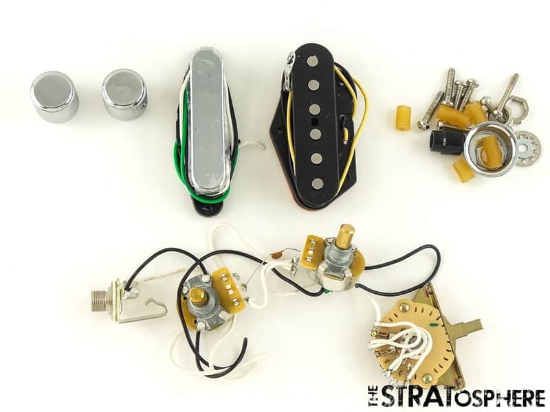 LEFTY Fender Player II Tele PICKUPS POTS KNOBS & SWITCH Alnico 5 Telecaster image 1