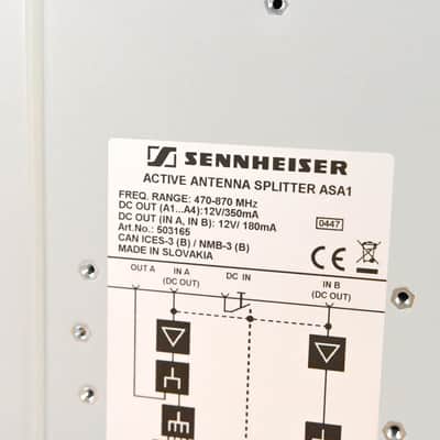 Sennheiser ASA 1 Active Antenna Splitter - 470-870 MHz (NO POWER SUPPLY) CG01ZTA image 9