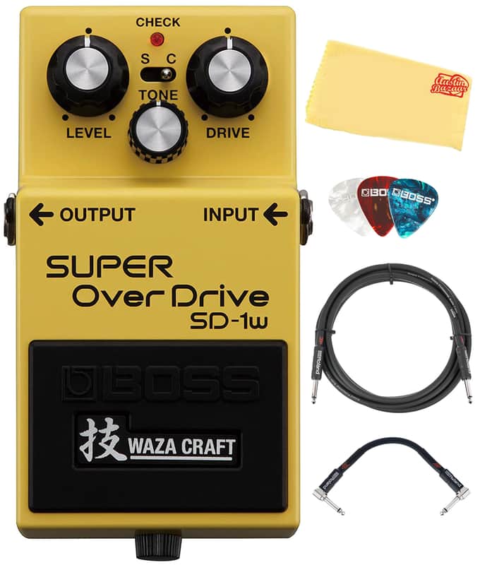 Boss SD-1W Waza Craft Super Overdrive w/ Instrument Cable image 1