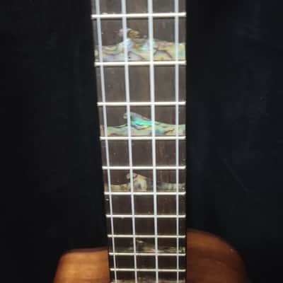 Luna High Tide Koa Left-Handed Acoustic-Electric Concert Ukulele image 3