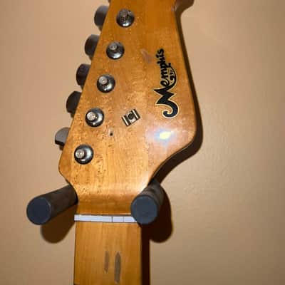 Vintage 1970s Memphis 102SB Stratocaster-Style MIJ Electric Guitar | Sunburst | Upgraded Wilkinson Tuners image 4