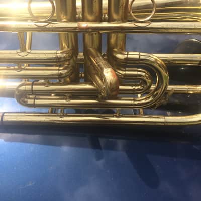 Vintage RARE DEG/DYNASTY JAZZBONE Marching Trombo Jazzbone 80s BRASS image 1