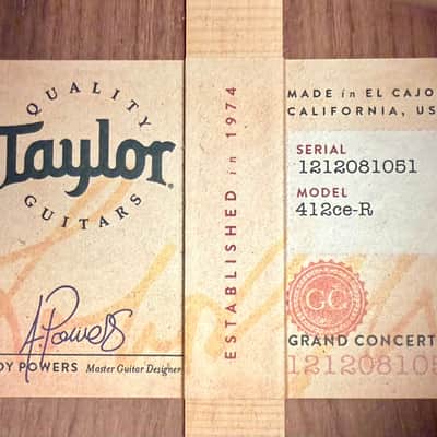 Taylor 2021 412ce-Rosewood V-Class - Natural image 19