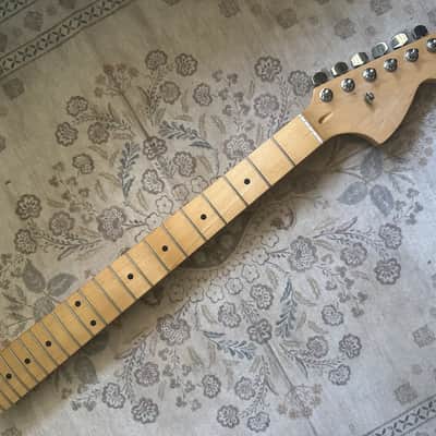 Loaded Maple Fretboard Squier Stratocaster Large 70s Headstock Neck image 2