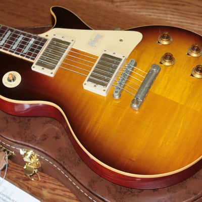 7.7 lbs! 2018 Gibson 1958 Les Paul Historic Reissue! R8 58 Dark Bourbon Fade Custom Shop TH Specs image 6
