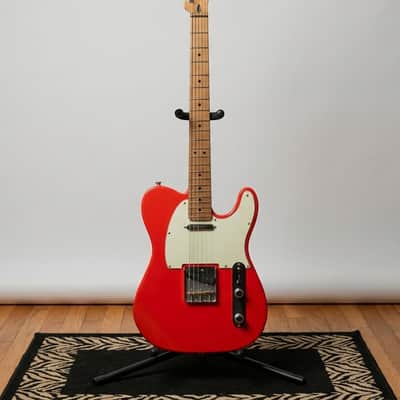 Fiesta Red Fender Telecaster w/ Fishman Greg Koch Fluence Pickups, Roasted Maple Neck, Contoured Body, Brass Compensated Saddles - Gator Case image 3