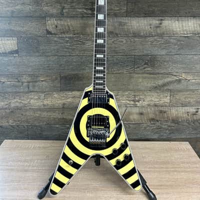 Firefly Elite Flying V Zakk Wylde Bullseye Tribute Guitar w/ 1980s Original Floyd Rose #1803 image 1