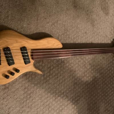 Tom Clement Singlecut 2011 Natural Custom Electric Bass Guitar image 13