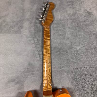 Paoletti Nancy Leather top 2019 - Orange Crocodile Leather Top image 11