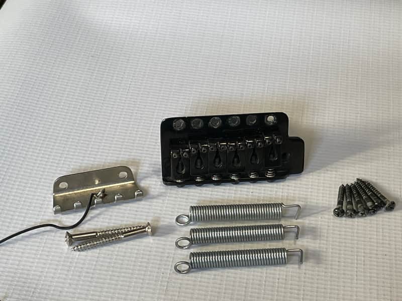 1980's Charvel Jackson Model 1 Black Gotoh G105 6 Post Tremolo Bridge image 1
