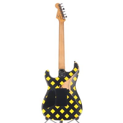Charvel Super-Stock SD1 H FR EB Electric Guitar Diamond Life Yellow and Black (C4)(52590) (52590) image 7