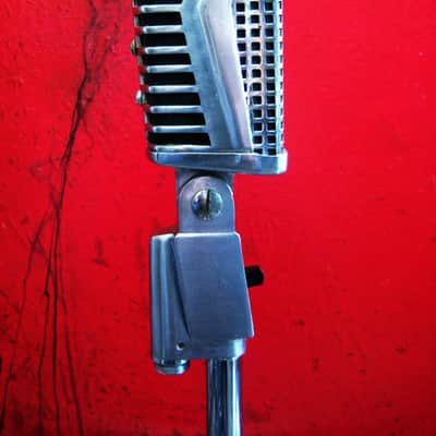 Vintage 1960's Claricon 38-503 dynamic microphone High Z Satin Chrome w cable image 10