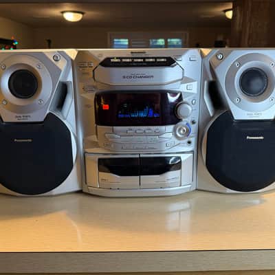 Panasonic SA-AK18 5 CD Changer/Dual Deck Stereo System New Belts Fully Working🔥 image 2