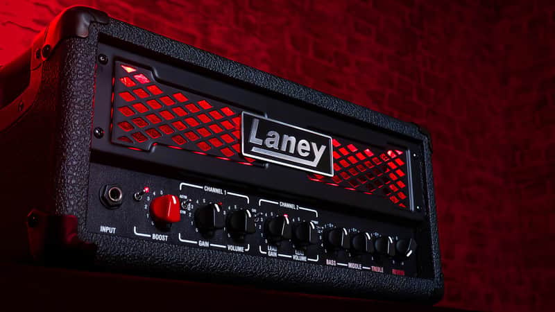 Laney IRF Dualtop 2 channel 60W Guitar Amp head w EQ Reverb and IR loader Cab Sim image 1