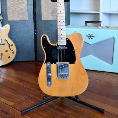 ‘15 Squier Affinity Telecaster Left-Handed with String-Through Bridge Butterscotch Blonde image 1