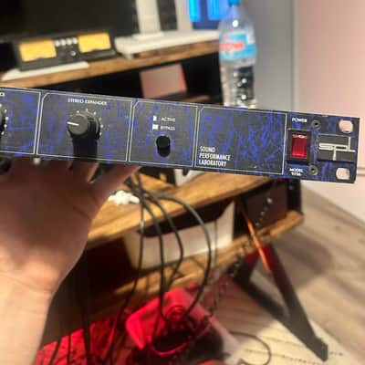 SPL 9736 Stereo Vitalizer Jack Signal Processor 1997 - 2003 - Black w/ Blue Lightning image 4