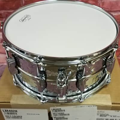 Ludwig *Pre-Order* Supraphonic 6.5x14" Hammered Chrome Imperial Lugs Kit Snare Drum LM402K | Made in the USA | NEW | Special Order | Authorized Dealer image 5
