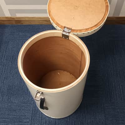 Vintage Slingerland 1970s Cannister Throne in White image 5