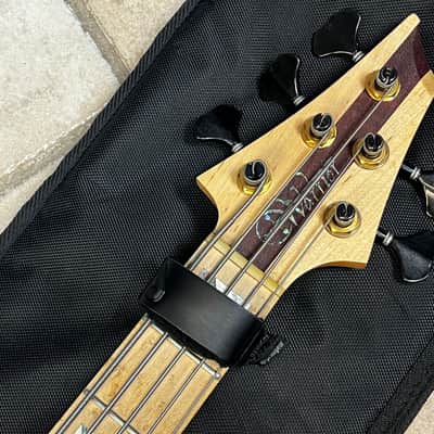 Warrior Custom 5 String Bass Natural image 14
