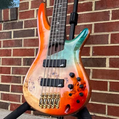 Ibanez Premium SoundGear SR1605DWASK, 5-String, Autumn Sunset Sky, Aguilar Pickups, Gotoh Tuners image 4