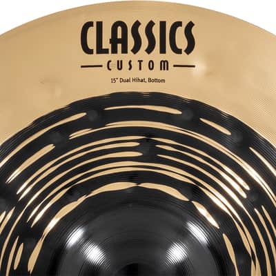 MEINL CC15DUH Classics Custom Dual HiHat 15 Zoll Becken dark/brilliant image 10
