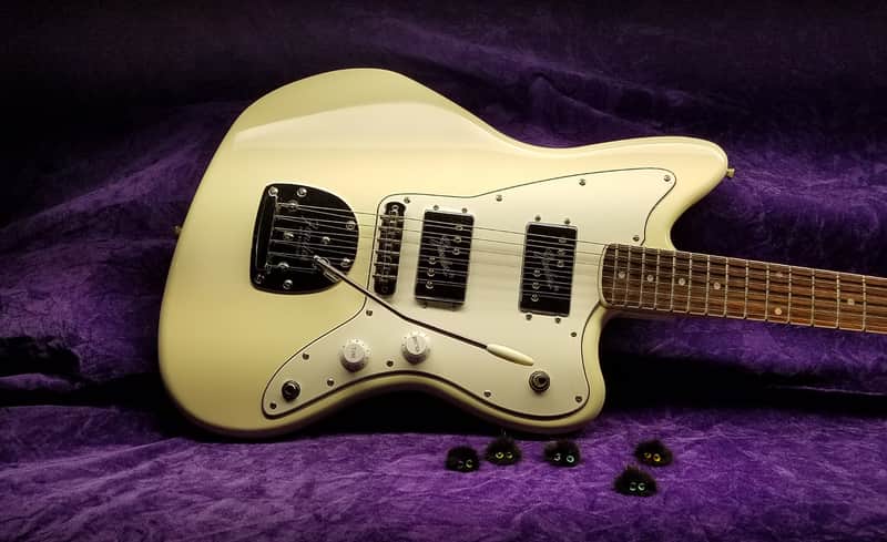 Jazzmaster Guitar Modified w WRHB Pickups & Upgrades 2020s - Glossy White image 1
