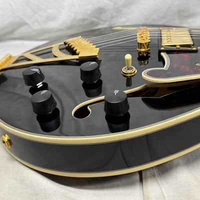D'Angelico EX-SS Excel SS Singlecut Semi-Hollowbody Guitar with Case 2022 - Black image 18