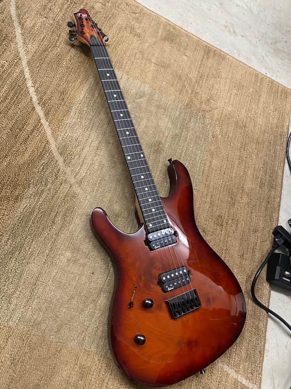 Left Handed Gstyle Beautiful Double cut away style Guitar with  Belcat Pickups  2020 Redis brown image 1