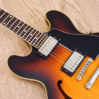 1981 Greco Super Real SA1200 Vintage Long Guard Lacquer 335 w/ Dry Z PAFs & Case, Japan image 9