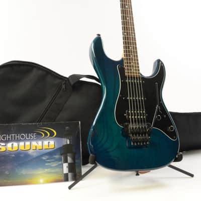 Valley Arts California Pro Electric Guitar - Trans Green w/ Gig Bag - USA image 1