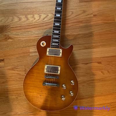 Unbranded Single Cutaway Heavily Aged Guitar Chibson w/Upgrades image 1