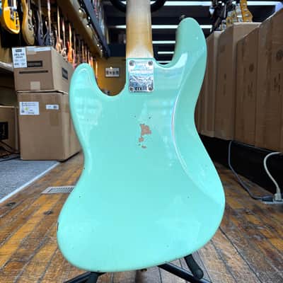 Fender Custom Shop Limited 1964 Jazz Bass Relic Aged Surf Green w/Hard Case image 3