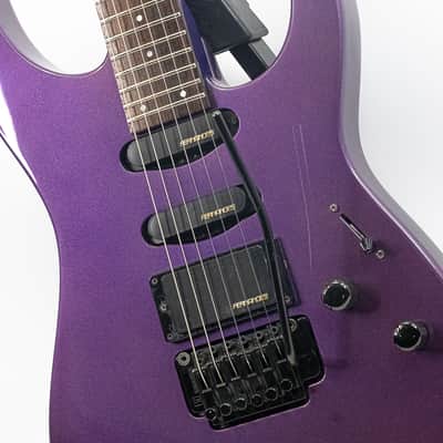 Fernandes FR-55 Revolver MIJ Electric Guitar Metallic Purple Floyd Rose 24 Fret image 7