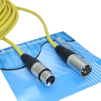 100 Foot Male To Female Xlr Microphone Cable (Yellow) image 2