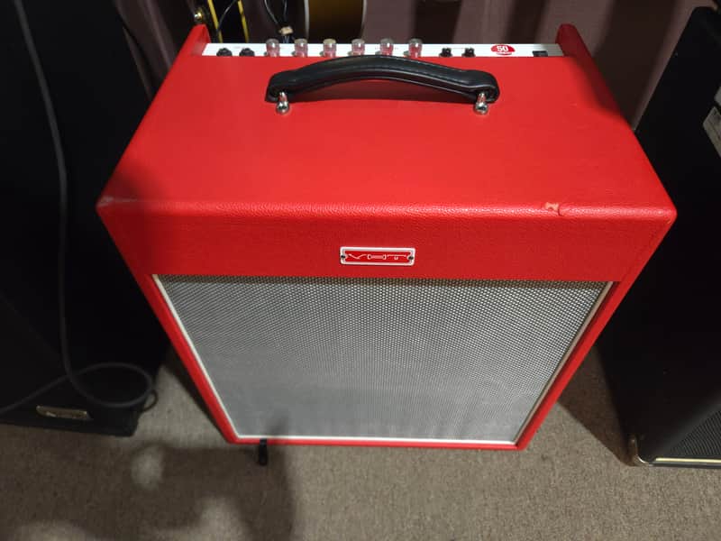 VHT AV-RL-50B Redline 50 Bass 50-Watt 1x12" Bass Combo 2020s - Red - Local Pickup Only image 1