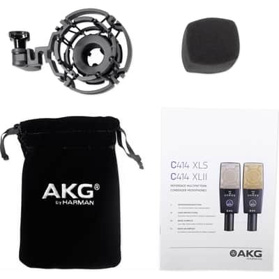 AKG C414 XLII Multi-Pattern Studio Reference Condenser Microphone Recording Mic image 10