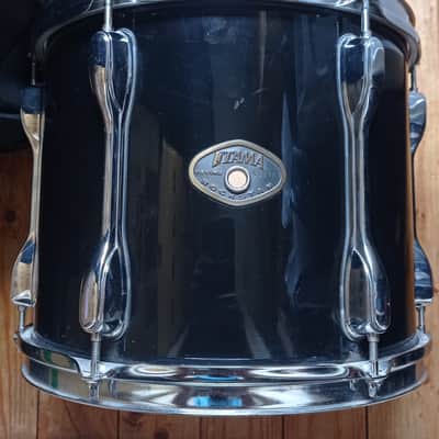Tama Rockstar Custom 12x10" Tom Black Gloss Mahogany/Basswood shell 2004- - Black Gloss image 1