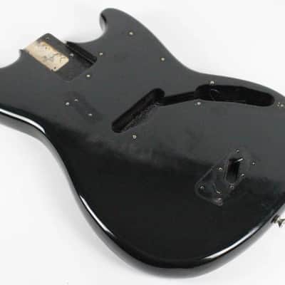1977 Vintage Fender Musicmaster Bass Original Black Finish BODY ~CLEAN~ USA 1970s image 6