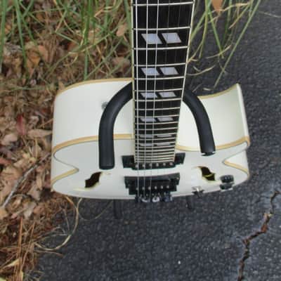 Glen Burton GE775-CHIC-WHB"Chicago" Hollowbody Electric Guitar~White~Upgrades~Kill Switch~Semi~ image 5