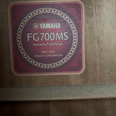 Yamaha FG700MS Acoustic Guitar Natural image 5