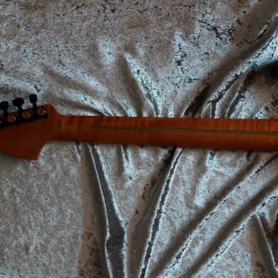 GB Liuteria Traditional Strato semi hollow rosewood and blue resin image 19