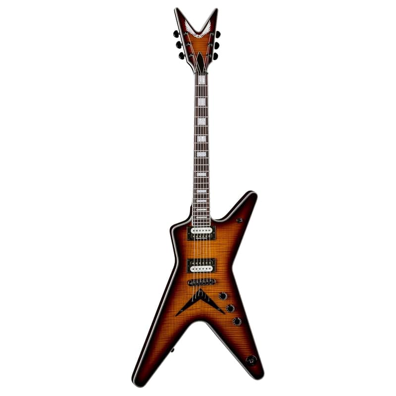 Dean ML Select Flame Top Electric Guitar, Trans Brazilian, ML SEL FM TBZ image 1