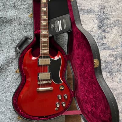 Gibson Custom shop ‘61 Les Paul SG Standard reissue VOS 2014-2015 Faded Cherry image 4