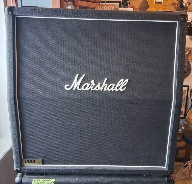 Marshall 1960A Lead 300-Watt 4x12" Angled Guitar Speaker Cabinet 1998 - Present - Black image 1